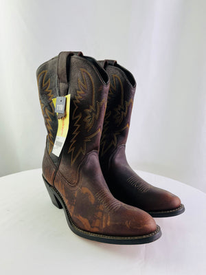 Masterson Boot Co RB7476 Brown Leather Western Cowboy Boots Women's 11M NWT