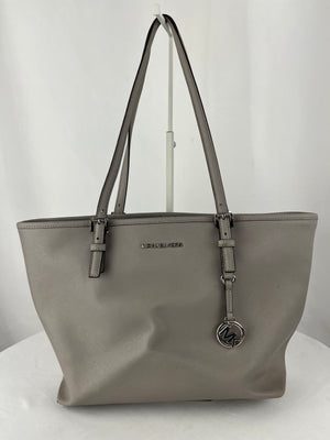 Michael Kors Large Grey Saffiano Leather Tote Bag