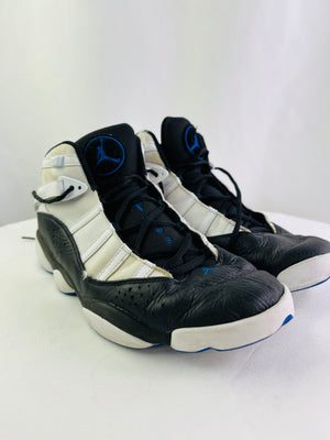 Nike Air Jordan 6 Rings Game Royal White Black Men's Sneakers 12 | 322992-142