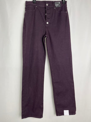 Express Modern Straight Super High Rise Jeans in Deep Purple in 10R NWT