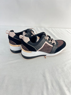 MICHAEL Michael Kors Women's Shoes Georgie Trainer Black Rose Women's 10M