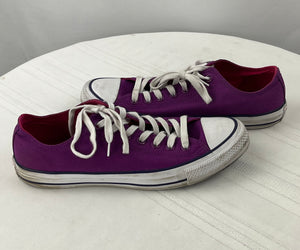 Converse Unisex Chuck Taylor All Star Purple Canvas Shoes Size Men 8 Women 10.5