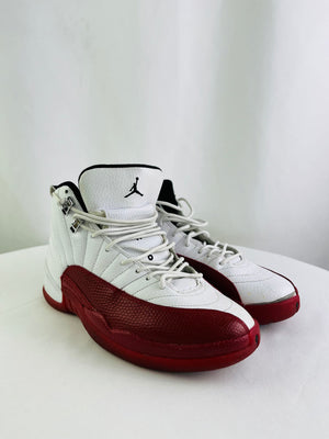 Jordan 12 Retro Cherry Red 2009 White Varsity Red Men's Sneakers 8 | 130690-110
