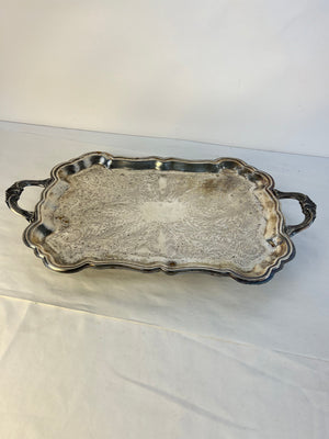 Antique F.B. Rogers Silver Co. Trademark 1883 Silver-Plated Large Tray