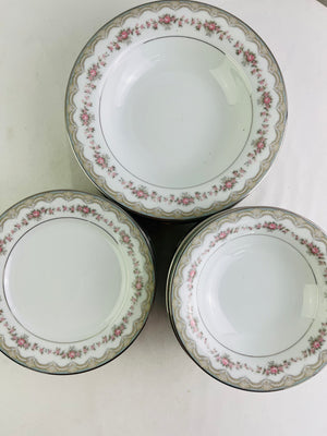 Noritake China Glenwood Floral 5770 Dinnerware Set of 20 Vintage Japan