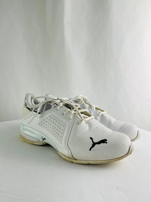 Puma Viz Runner Repeat Puma White/Black Running Sneakers Men's 10 | 377333-01