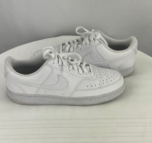 Nike Men's Court Vision Lo NN Triple White Sneakers Size 12