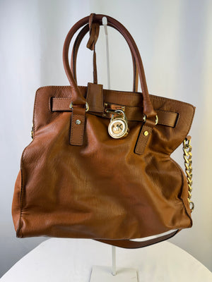 Michael Kors Brown Hamilton Tote Bag