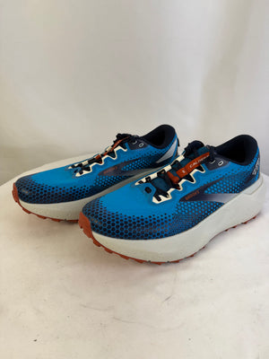 Brooks Caldera 6 Trail Running Shoes Men's 12.5 D Max Cushion Blue Orange