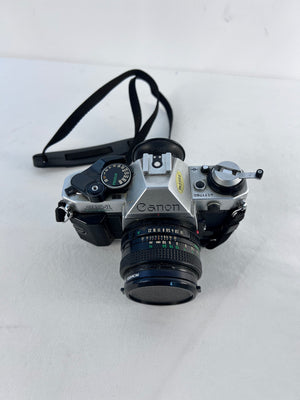 Canon AE-1 Program 35mm Camera + FD 50mm f/1.8 Lens For PARTS or REPAIR