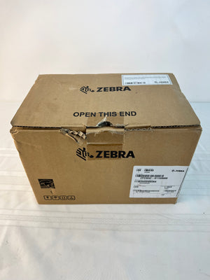 Zebra ZP230d Direct Thermal Barcode Label Printer Gray with Labels Installed