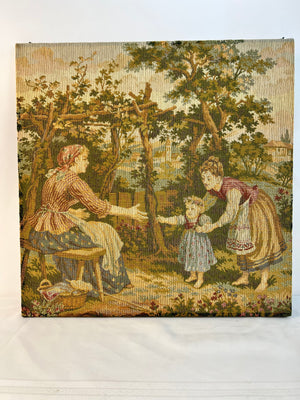 First Steps Needlepoint Romantic French Tapestry Art with CoA 18x18"