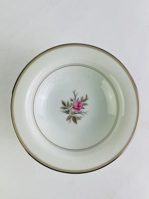 Noritake Roanne Floral Pattern 5794 5 3/4" Dessert Bowls Set of 10 Vintage