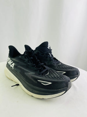Hoka One One Clifton 9 Black Mesh Men's Running Sneaker Size 11D | 1127895