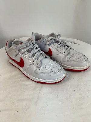 Nike Dunk Low Vast Grey Varsity Red Men's Size 11.5 FJ0832-011 Athletic Sneakers