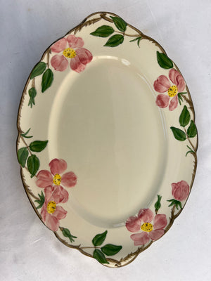 Vintage Franciscan Desert Rose Oval Platter 14" Serving Tray Gladding McBean USA