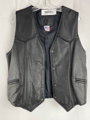 BRANDED GARMENTS Leather Vest Men's Size 44