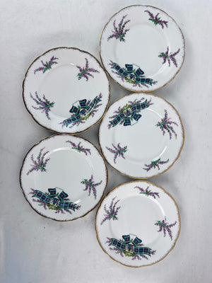 Royal Stafford Tartan Series MacKenzie Bone China 6.5" Plate Set of 5