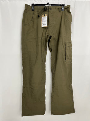 Prana Zion ll Relaxed Straight Leg Slate Green Pants Mens Size 32/30 NWT