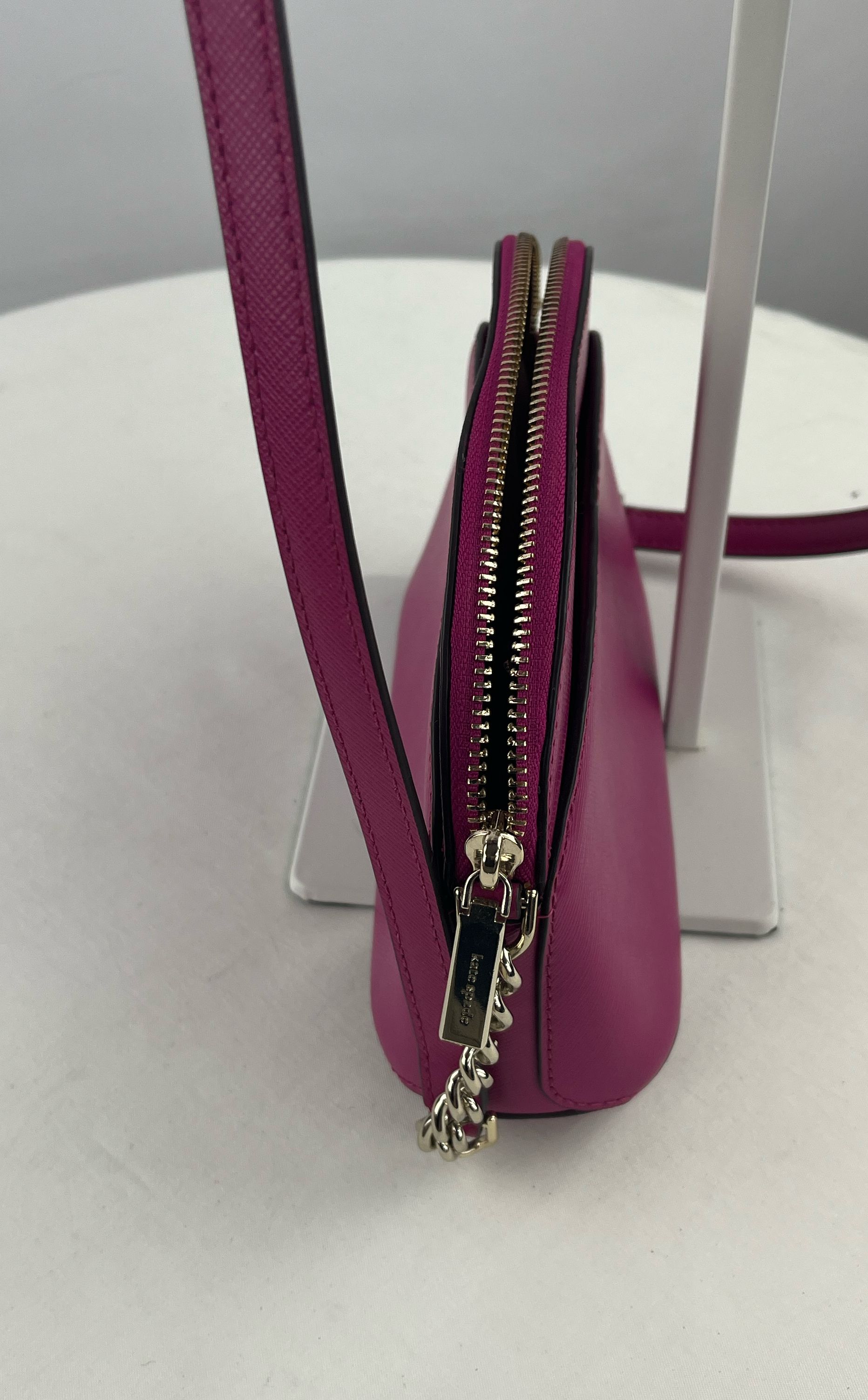 Kate Spade Saffiano Leather Small Dome Crossbody Pink Purse NWOT