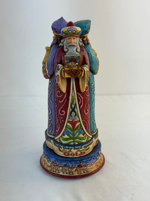 Jim Shore 4009788 We Three Kings Revolving Musical Figurine Wise Men Christmas