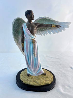 Heavenly Visions Guidance Black Angel Statue African American 2014 63006