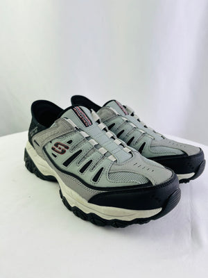 Skechers Hands Free Slip-Ins After Burn Ridgeburn Grey Men's 9.5 Extra Wide