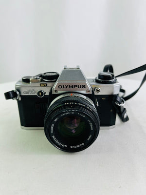 Olympus OM-10 35mm SLR Camera w/ Zuiko 50mm 1:18 Lens Untested Parts/Repair