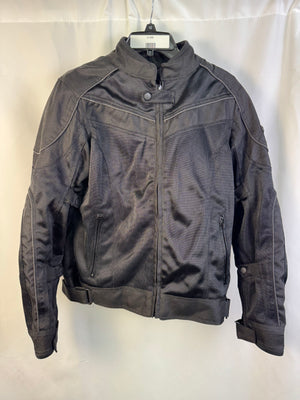 BILT Women's Mesh Motorcycle Jacket Black Size Medium WMD Armored Padded Liner