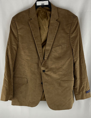 Stafford Men's Tan Single Breast Corduroy Sport Coat Size 48R NWT MSRP $120