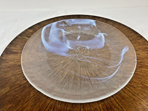 Kosta Boda Contrast Platter Clear Light-Blue 15.25" Diameter
