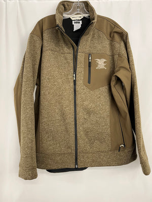 NRA Men's XL Brown Fleece Lined Jacket National Rifle Association