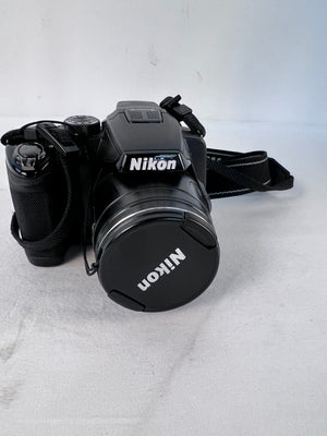 Nikon Coolpix P500 Black Digital Camera UNTESTED For Parts or Repair