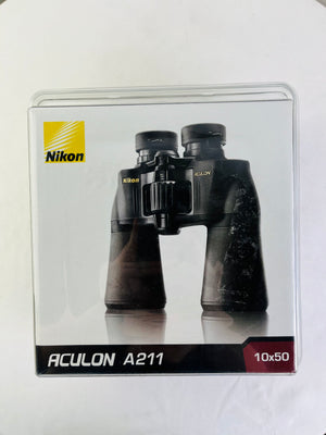 Nikon Aculon A211 10x50 Multicoated Eco Glass Lenses Binoculars 8248 NIB