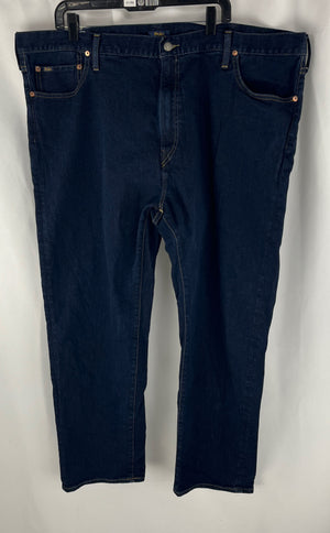 Polo Ralph Lauren Men's Navy The Varick Slim Straight Jeans 46x30 NWOT