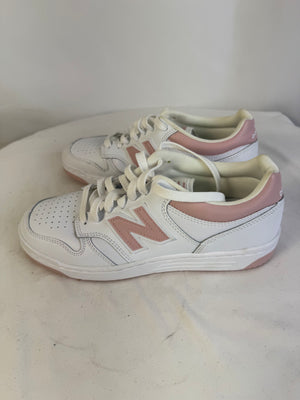 New Balance 480 White Orb Pink Sneakers BB480LOP Women's Size 9 Low