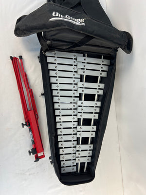 Pearl On-Stage Student Glockenspiel Bell Kit Percussion Instrument Stand Case