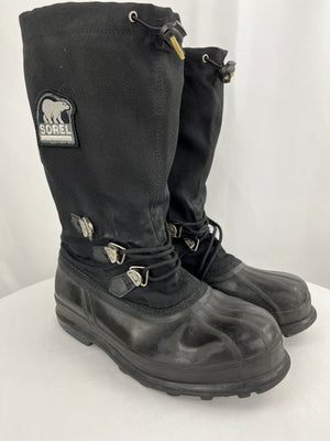 Sorel Glacier NM1023-010 Waterproof Warm Insulated Winter Boots Black Men Sz 11