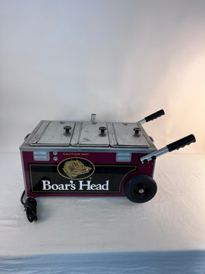 RARE Boar's Head Mini Hot Dog Steamer Cart Tabletop Merchandiser, Untested/As-Is