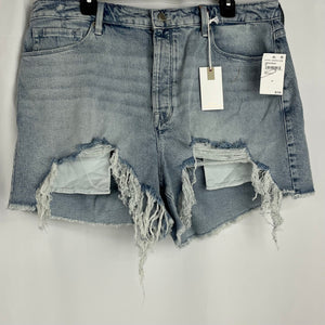 Good American Bombshell Denim Shorts Women's Size 16 NWT