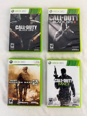 COD Xbox 360 Game Lot - Black Ops I & II, MW2, MW3 - READ DESC / FOR PARTS