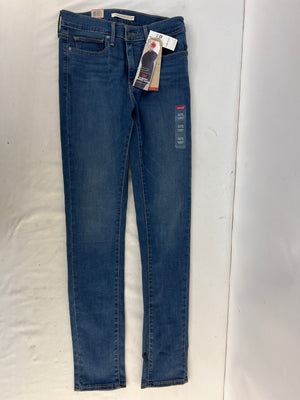 Levi's 311 Slimming Skinny Jeans Women Size 8 Long 29x32 Medium Wash Blue Denim