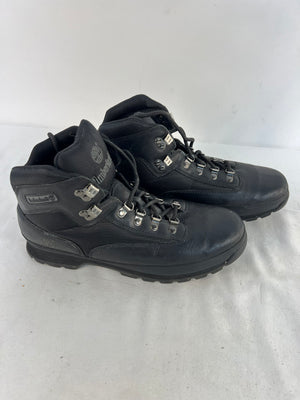 Timberland Boots Euro Hiker Lace Up Ankle Boot 56038 Black Leather Size 11