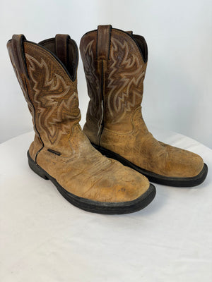 Wolverine Iron Rancher Men's 10.5M Steel Toe Work Boots Waterproof Brown W080150