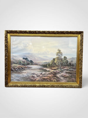 Wendy Reeves Highland River Landscape Print Framed 36x26"