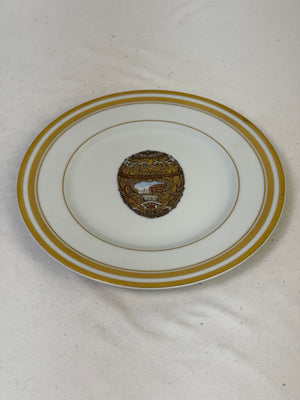 Vintage Faberge Limoges France Imperial Peter The Great Egg Salad Plate 8"