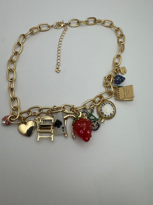 Kate Spade Necklace Strawberry Charm 19 in.