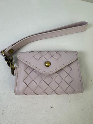 Andar Mini Wallet Bag Charm Purple Woven
