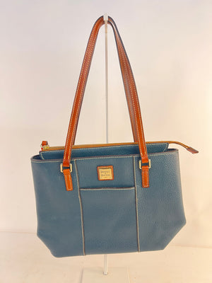 Dooney & Bourke Pebble Leather Small Lexington Shopper Dark Teal
