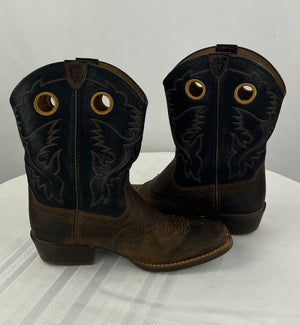 Ariat Womens Heritage Roughstock Distressed Leather Brown Western Boots Size 5.5